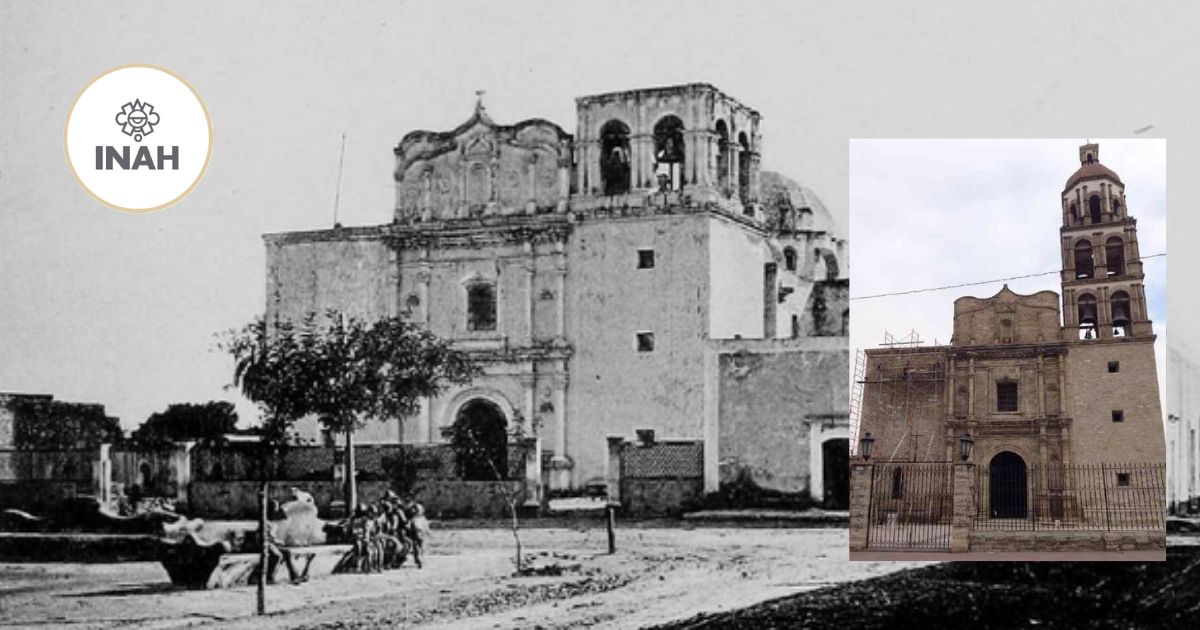 INAH restaura cúpula de histórica Parroquia Santiago Apóstol de Monclova