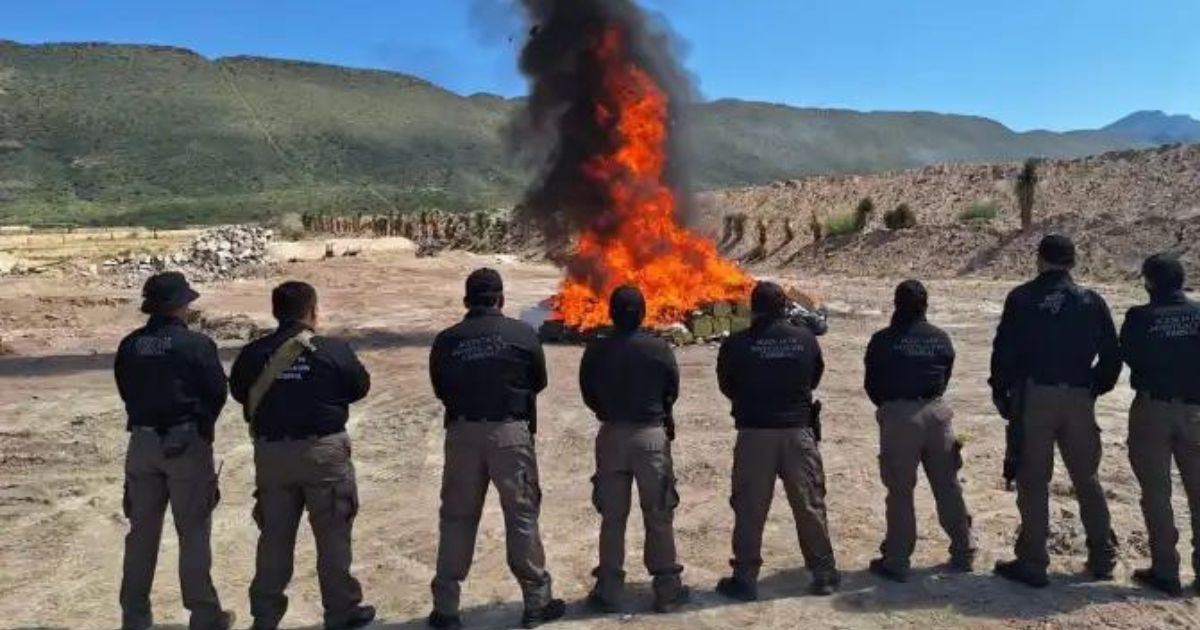 incineración droga