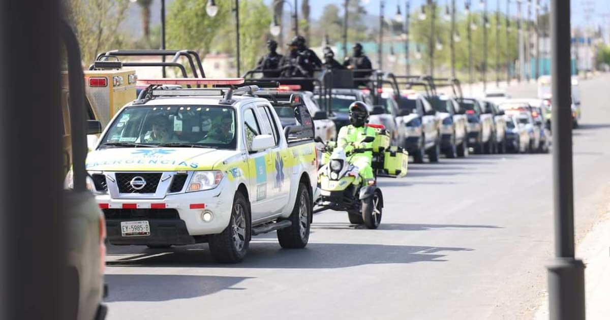 Patrullas recorriendo Coahuila.