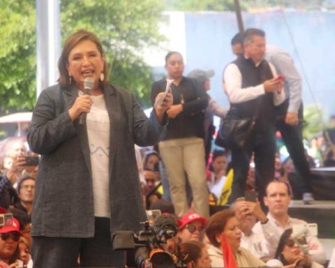 Xóchitl Gálvez se presentó en Saltillo este viernes.