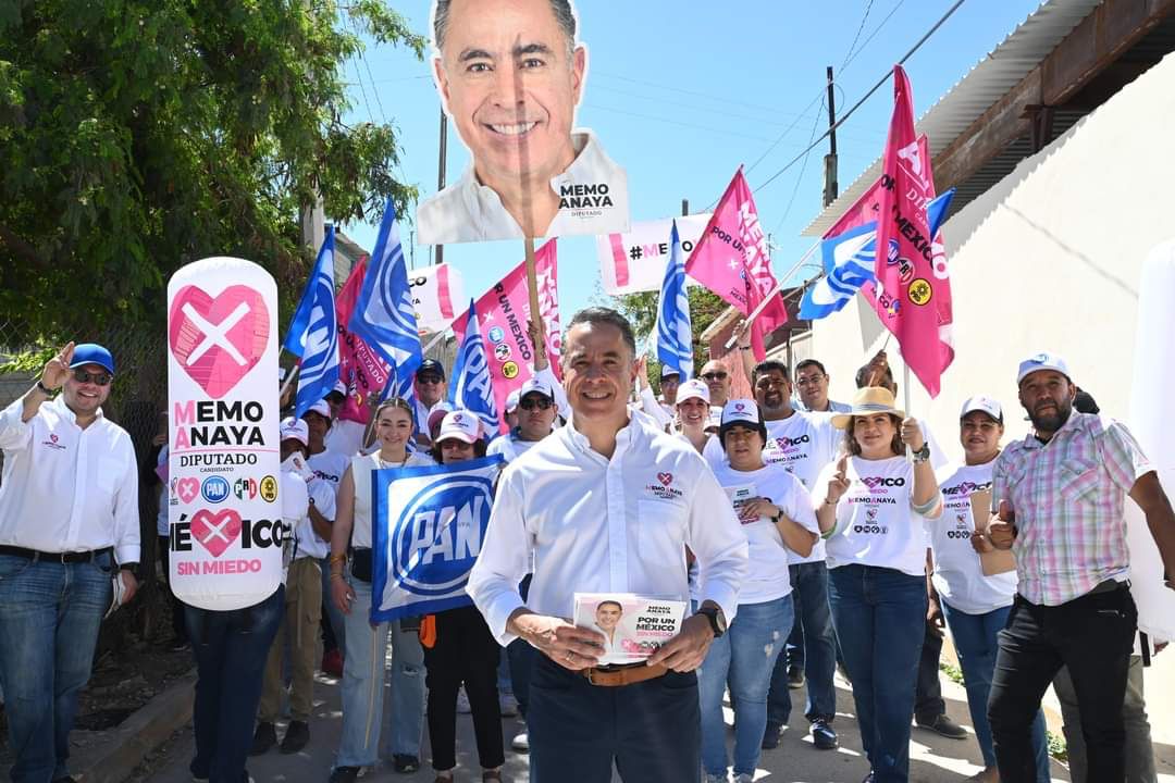 El candidato a diputado federal por el distrito 5, Memo Anaya, cerró la semana en un recorrido por el ejido “La Concha” .