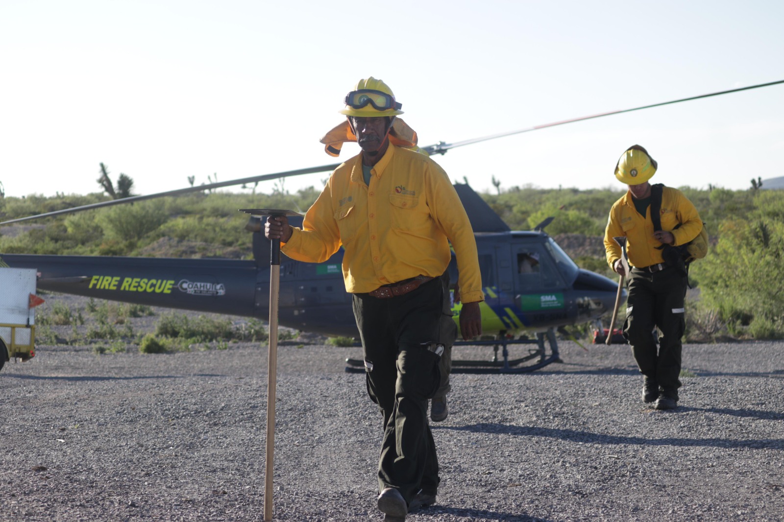 El incendio que se registra desde el sábado por la noche en la sierra de Parras, ya fue controlado en un 85 %