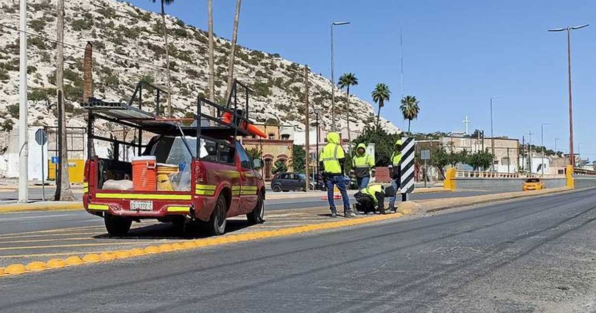 Los trabajos de señalización comenzaron este martes.