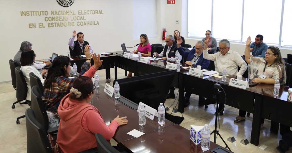 El Consejo Local del INE Coahuila se reunió este miércoles.