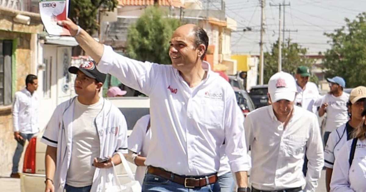 El candidato a diputado federal recorrió la colonia San Ramón,