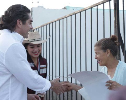 Los candidatos Luis Fernando Salazar y Cintia Cuevas.