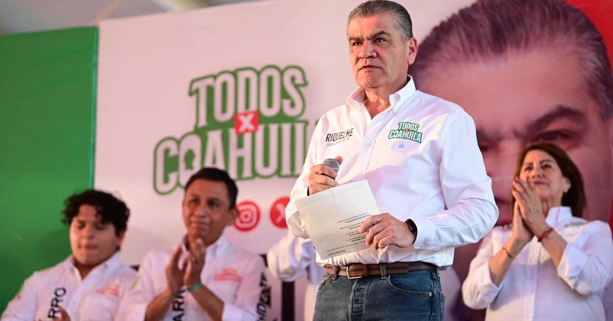 Miguel Riquelme, candidato al Senado, estuvo en Matamoros.