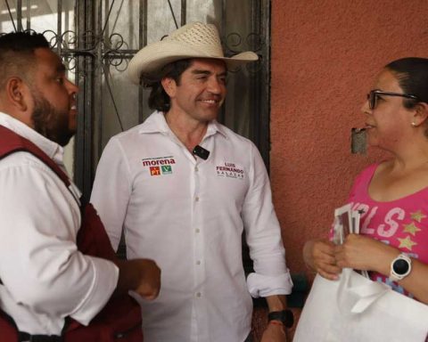 El recorrido de Luis Fernando este viernes fue en Saltillo.