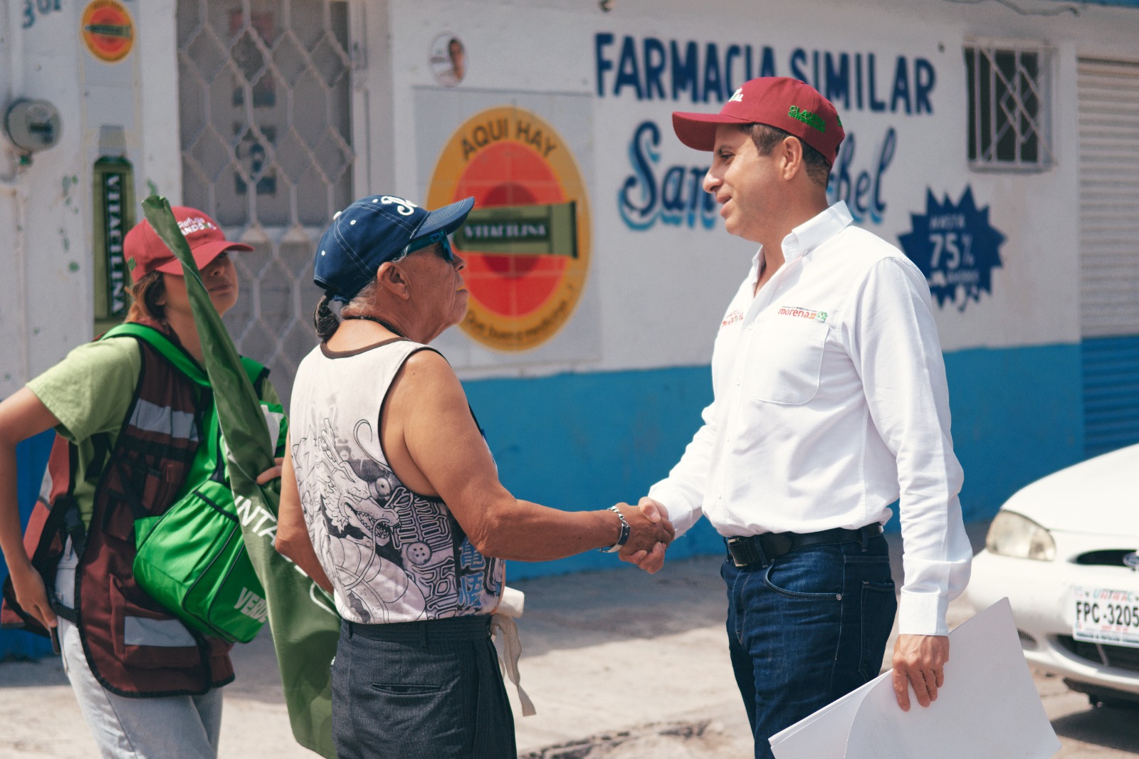 El candidato por el Distrito 05, José Refugio Sandoval Rodríguez, por la Coalición MORENA- PT - Partido Verde