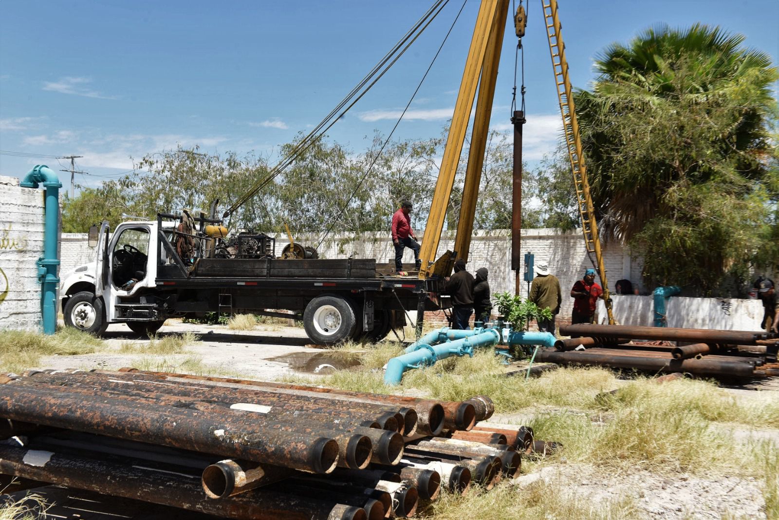SIMAS Torreón realiza labores de reparación en bomba de la colonia Magdalenas
