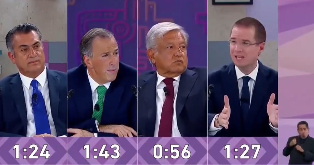 Debate presidencial de 2018.