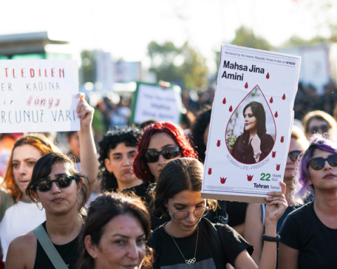 Protestas desatadas por la muerte de Mahsa Amini.