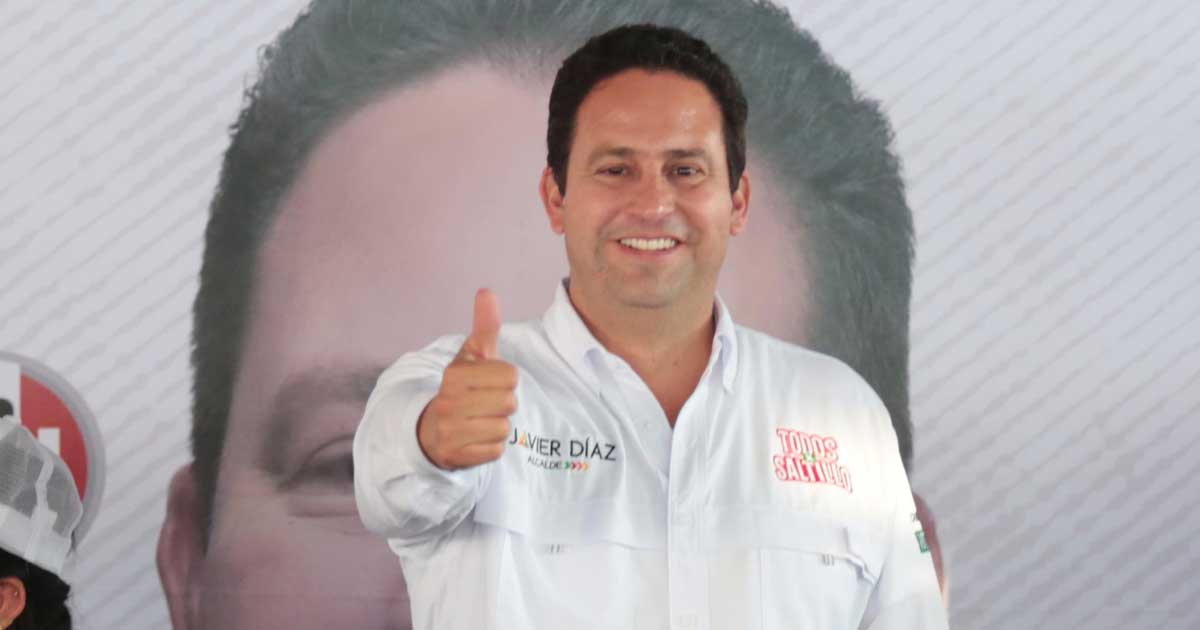 Javier Díaz, candidato a alcalde de Saltillo.