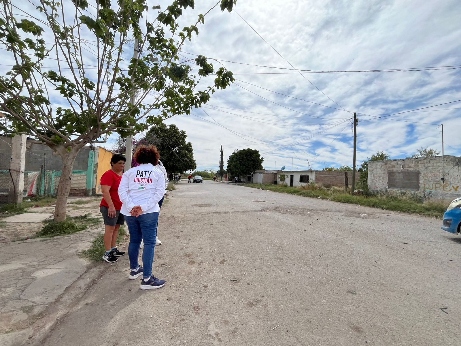 Paty Quistián recorre el municipio.