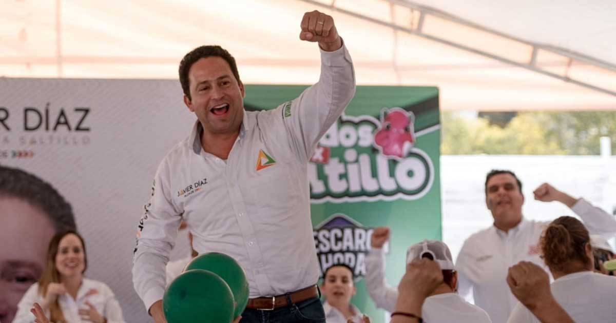 Javier Díaz, candidato a la alcaldía de Saltillo.
