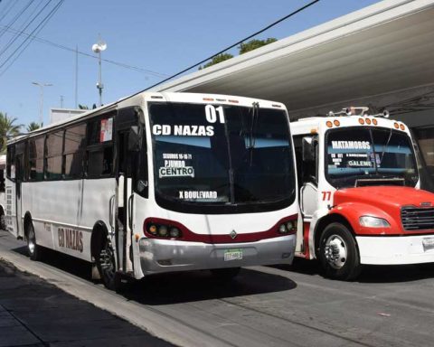 Transporte público en Torreón.