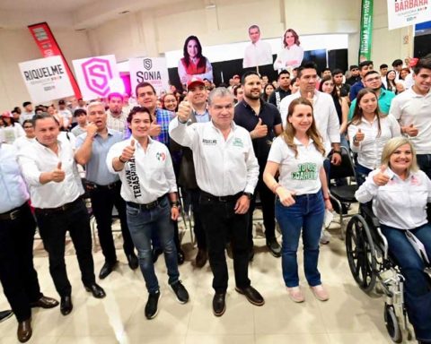 Miguel Riquelme y María Bárbara Cepeda, candidatos al Senado.