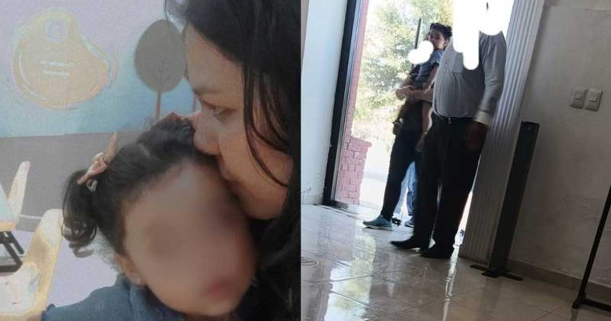 María José, de dos años, volvió a los brazos de su madre.