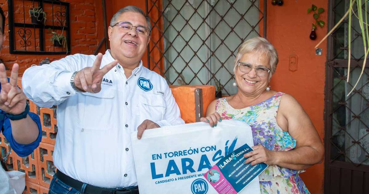 Sergio Lara, candidato del PAN a la alcaldía de Torreón.