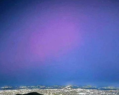 Aurora boreal en Torreón