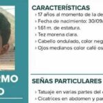 Ficha de búsqueda de Guillermo David Contreras Castañeda con fotografía y datos.