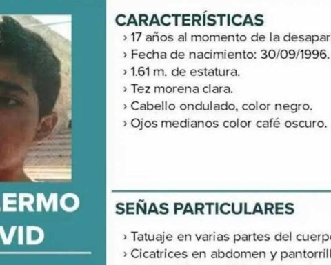 Ficha de búsqueda de Guillermo David Contreras Castañeda con fotografía y datos.