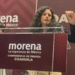 Luisa María Alcalde, dirigente nacional de Morena.