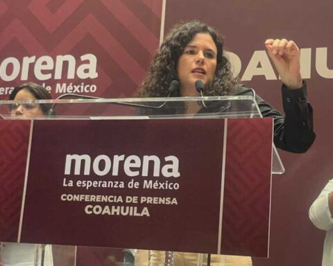 Luisa María Alcalde, dirigente nacional de Morena.