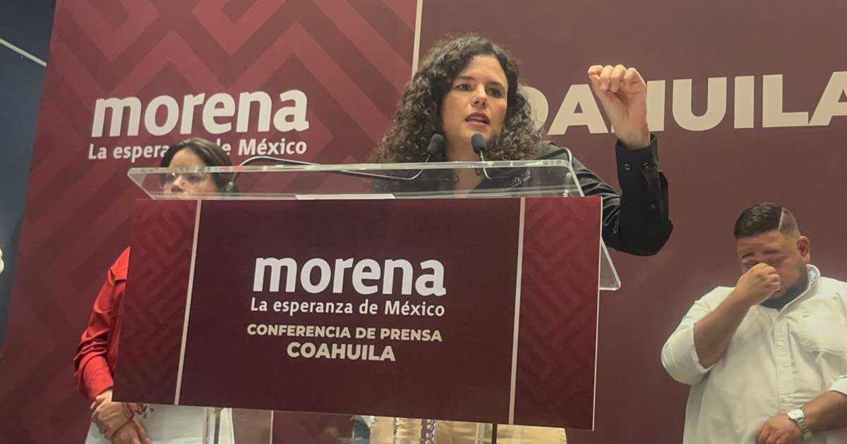 Luisa María Alcalde, dirigente nacional de Morena.