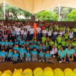 Grupo de niños del curso de verano del DIF Saltillo.