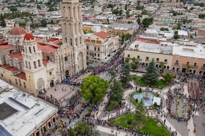 Vista aérea del centro de Saltillo.