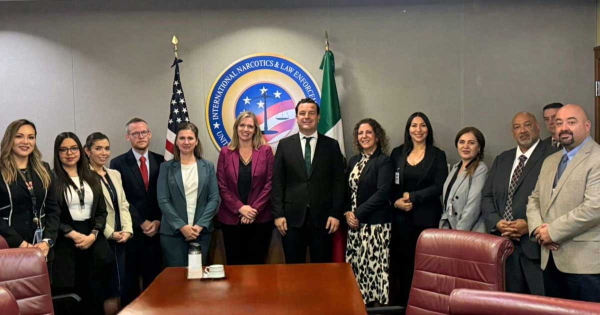 Federico Fernández, fiscal de Coahuila, reunido con funcionarios estadounidenses.