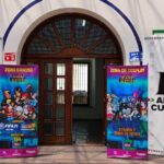 Entrada del Museo Coahuila y Texas con publicidad del Fan Fest.